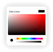 Website Builder custom text color